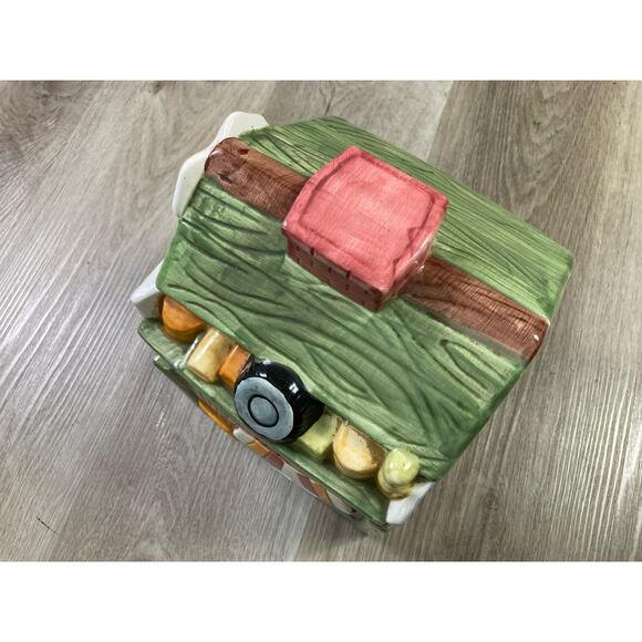 Vintage‎ General Store Ceramic Cookie Jar Stamped CKPO Spring Holiday - Picture 8 of 14